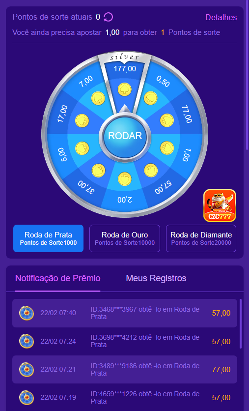Segurança App czc777.com